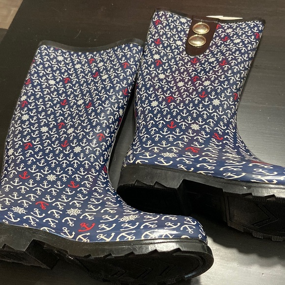 New Nomad Women Navy Anchors Shoes Size 9 US - Picture 1 of 3